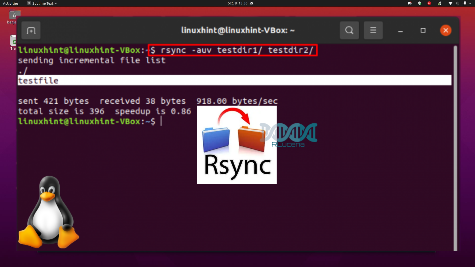 Comando rsync no Linux